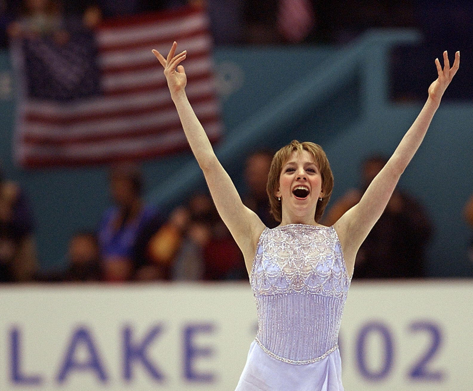 2002: US figure skater Sarah Hughes jumps from fourth to first to win the Olympic gold